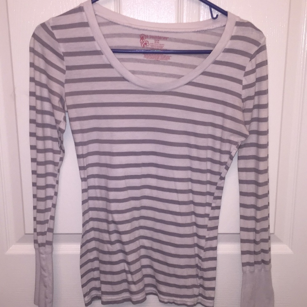 WOMENS - stripped long sleeve shirt